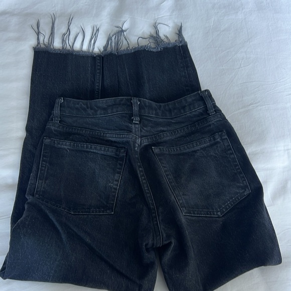 TOPSHOP BLACK CROPPED JEANS - Picture 4 of 5